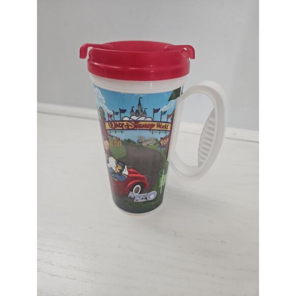 Disney World Resort Parks Rapid Fill Refillable Mug‎ Cup Lid Travel Red - Picture 1 of 7